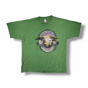 Big Cat Habitat Take it Slow and Easy Green The Duck Co. T-Shirt Men's XL VTG